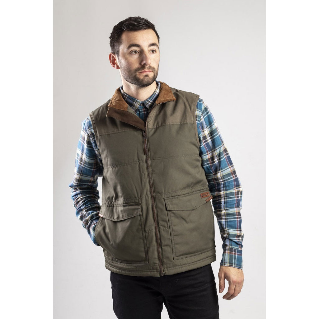 Caterpillar Ag Zip Up Cypress Men's Vests Green  USA |  061832-GHS