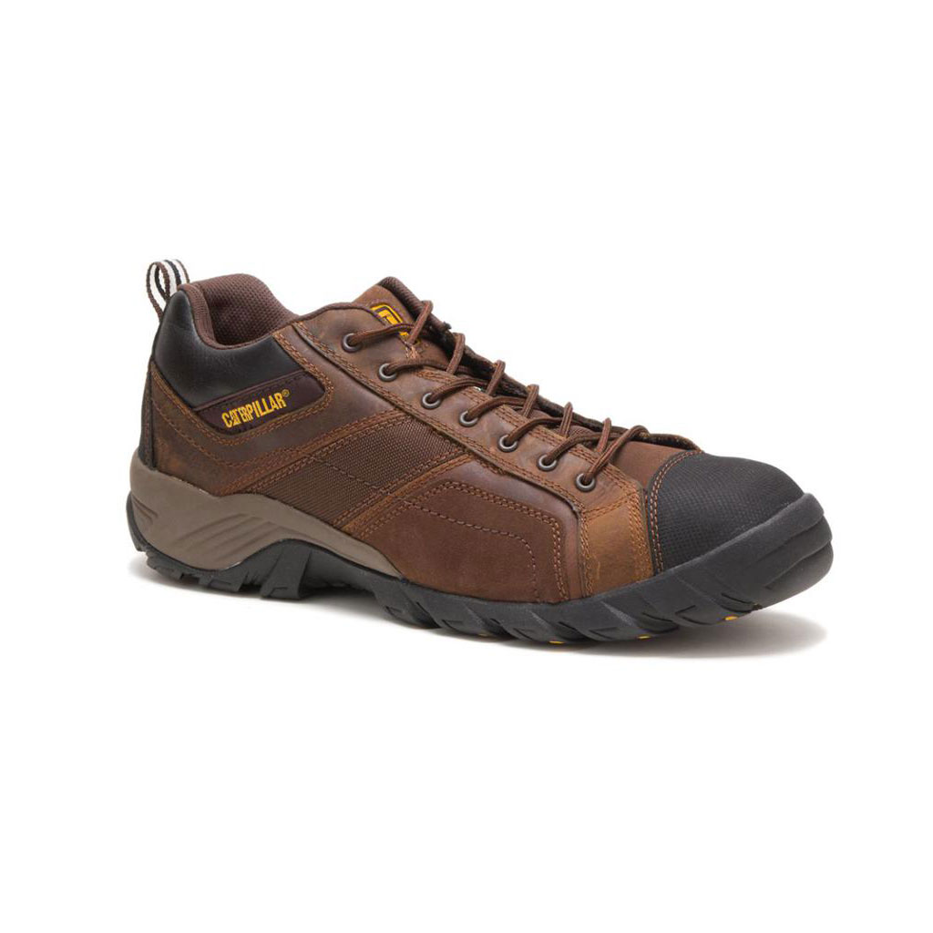 Caterpillar Argon Composite Men's Work Shoes Dark Brown  USA |  632589-URA