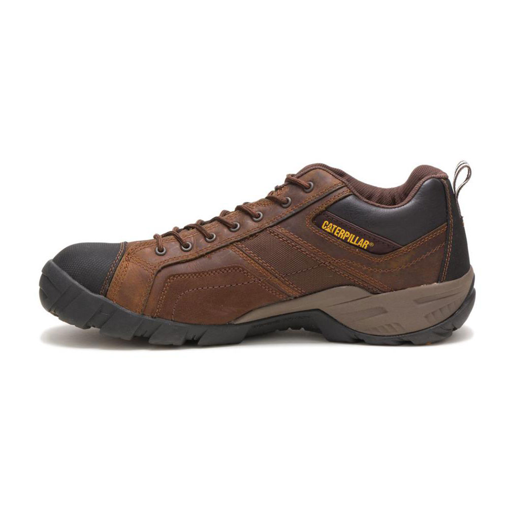 Caterpillar Argon Composite Men's Work Shoes Dark Brown  USA |  632589-URA