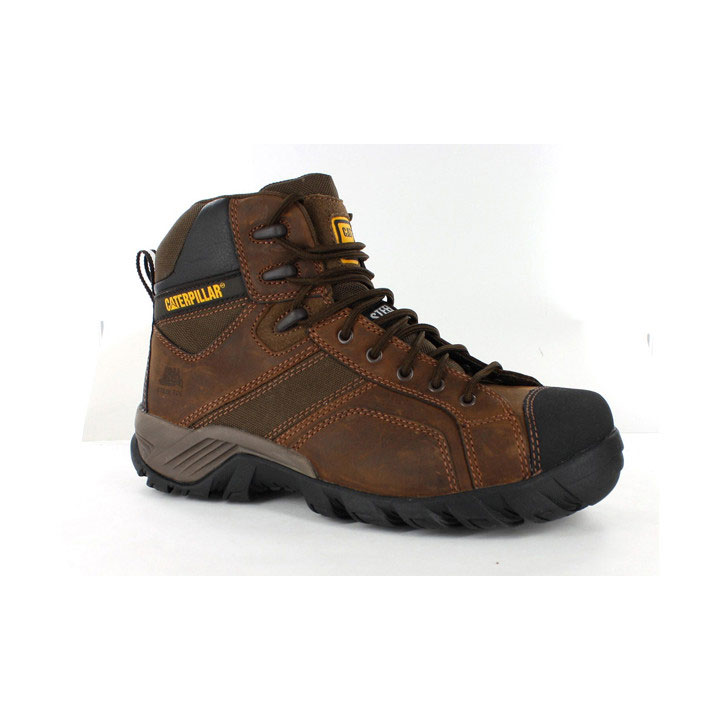 Caterpillar Argon Zip Steel Men's Work Boots Brown  USA |  731825-BGI