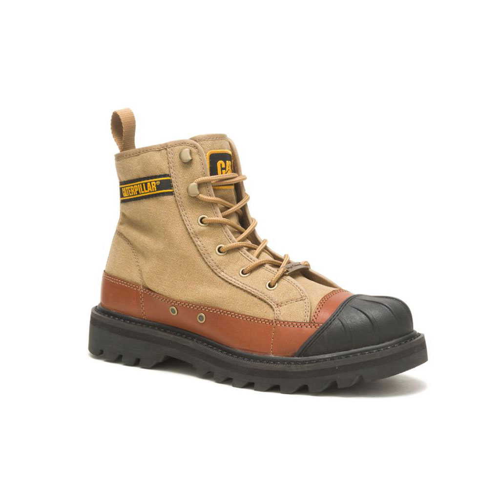 Caterpillar Cat Footwear X Nigel Cabourn Omaha Men's Casual Boots Dijon Khaki  USA |  406583-LSI