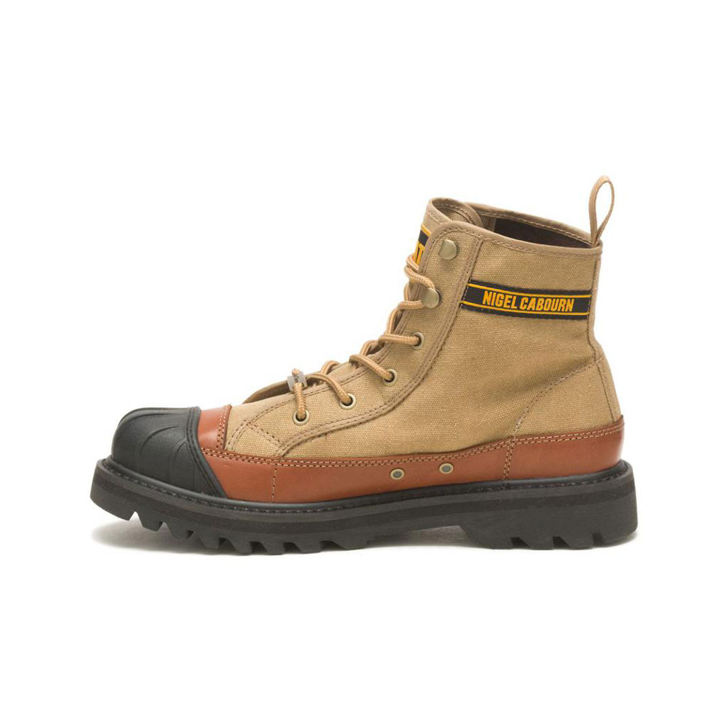 Caterpillar Cat Footwear X Nigel Cabourn Omaha Men's Casual Boots Dijon Khaki  USA |  406583-LSI