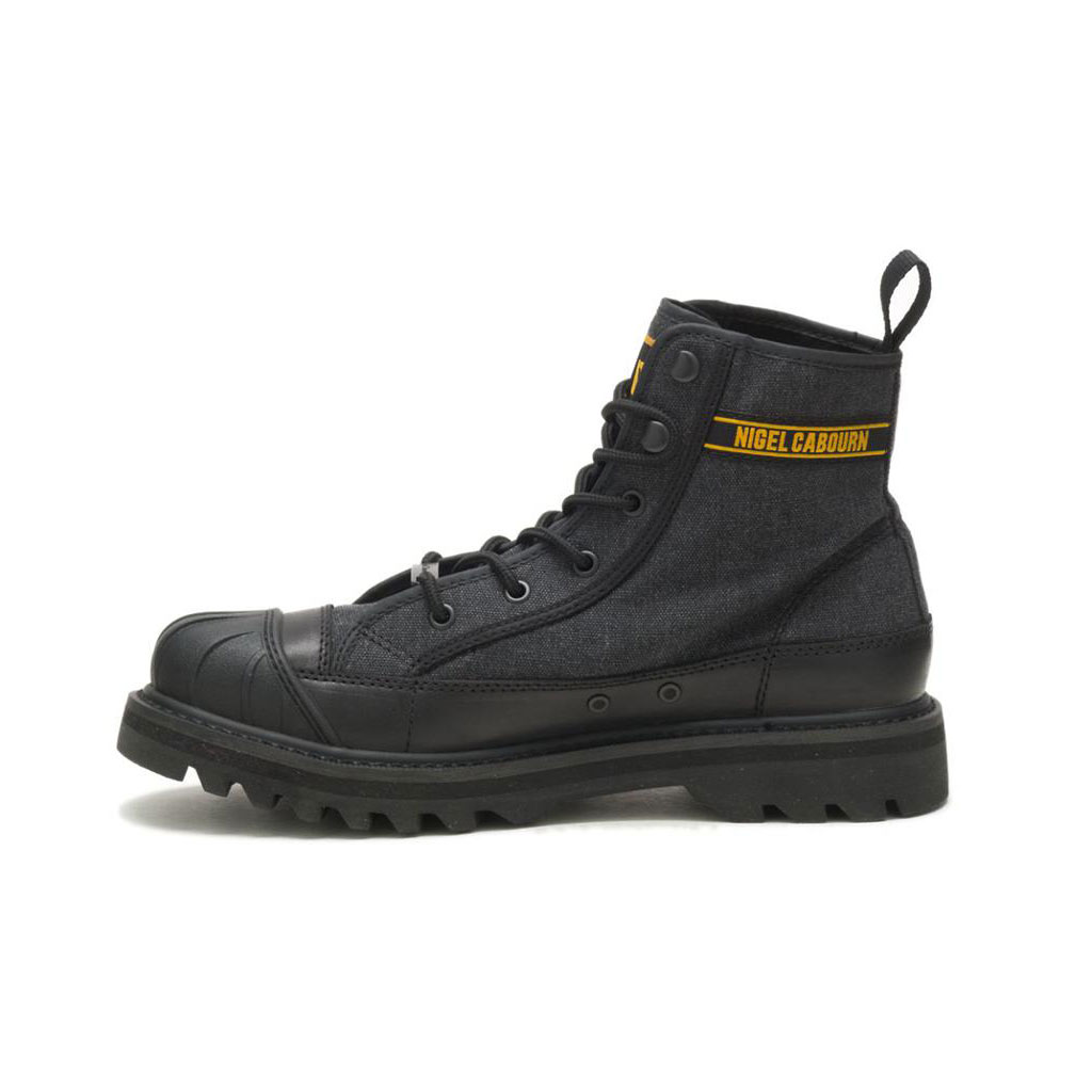 Caterpillar Cat Footwear X Nigel Cabourn Omaha Women's Casual Boots Black  USA |  501862-XOM