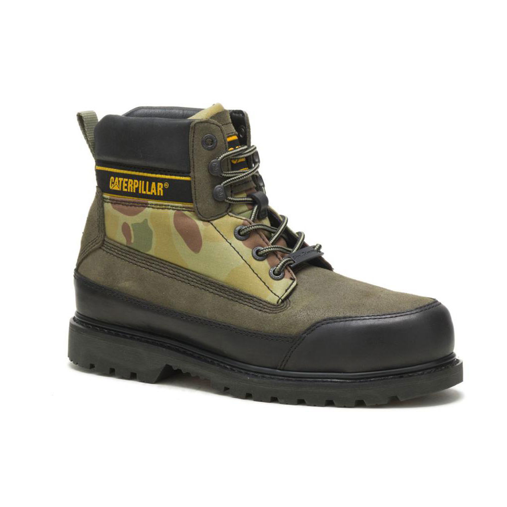 Caterpillar Cat Footwear X Nigel Cabourn Utah Women's Casual Boots Green / Black  USA |  796430-PDR