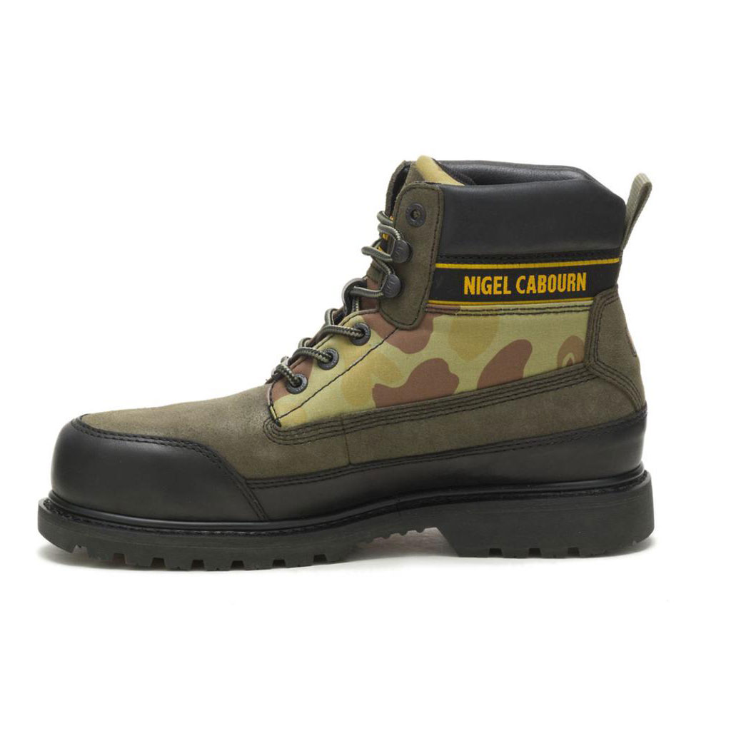 Caterpillar Cat Footwear X Nigel Cabourn Utah Women's Casual Boots Green / Black  USA |  796430-PDR