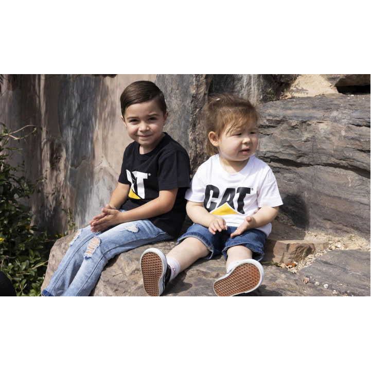 Caterpillar Cat Trademark Kids' Tee Shirts White  USA |  390618-XFM