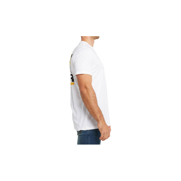 Caterpillar Caterpillar Traffic Men's Tee Shirts White  USA |  589213-HOB