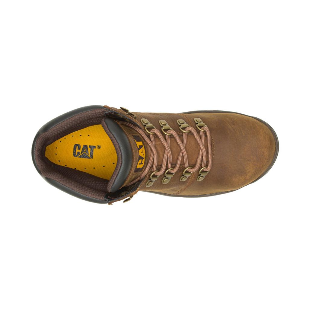 Caterpillar Charge Waterproof Alloy Toe Men's Work Boots Brown  USA |  362751-RUA