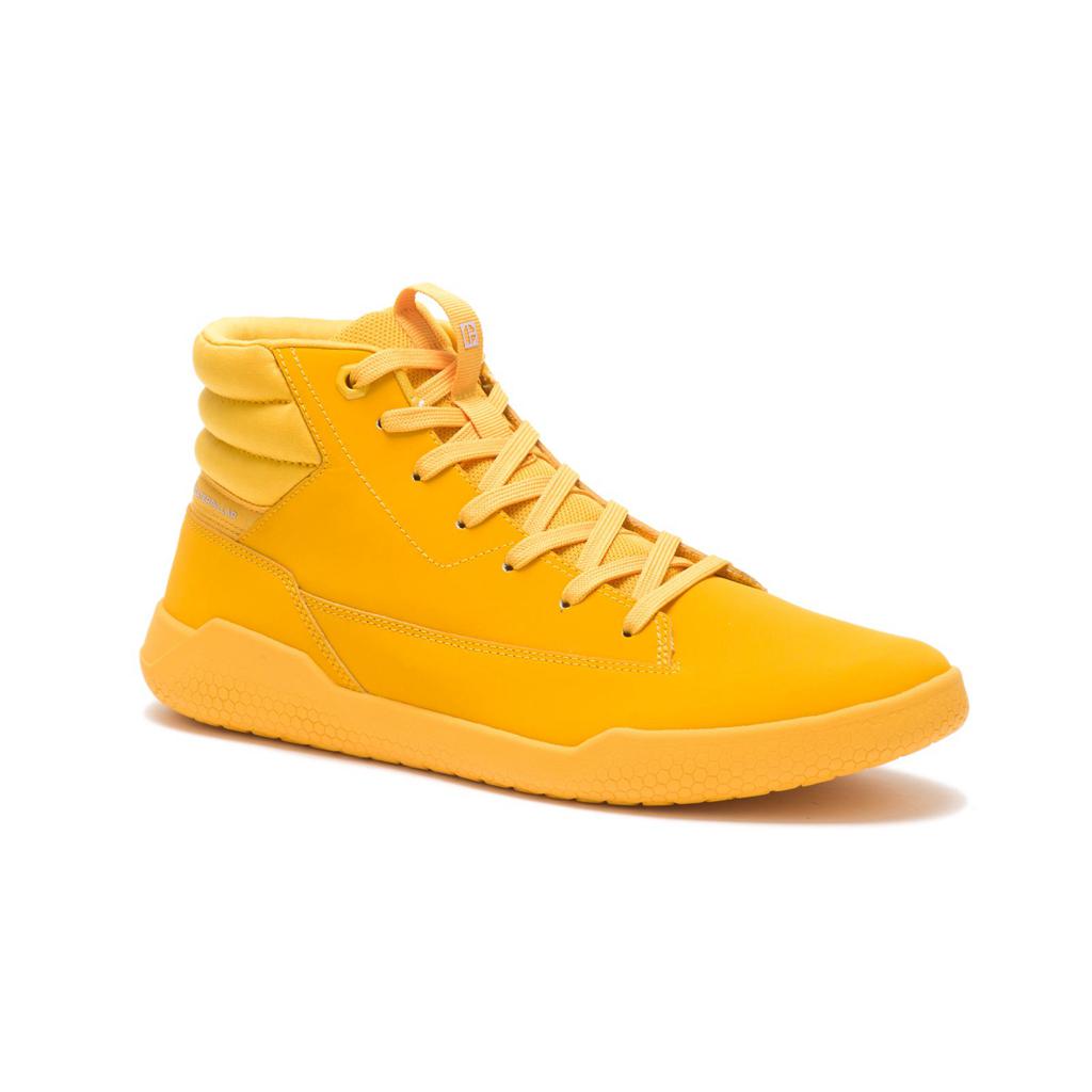 Caterpillar Code Hex Hi Men's Sneakers Yellow  USA |  895607-CDE