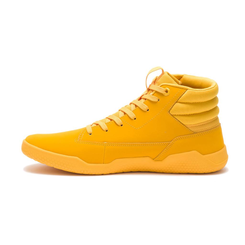 Caterpillar Code Hex Hi Men's Sneakers Yellow  USA |  895607-CDE