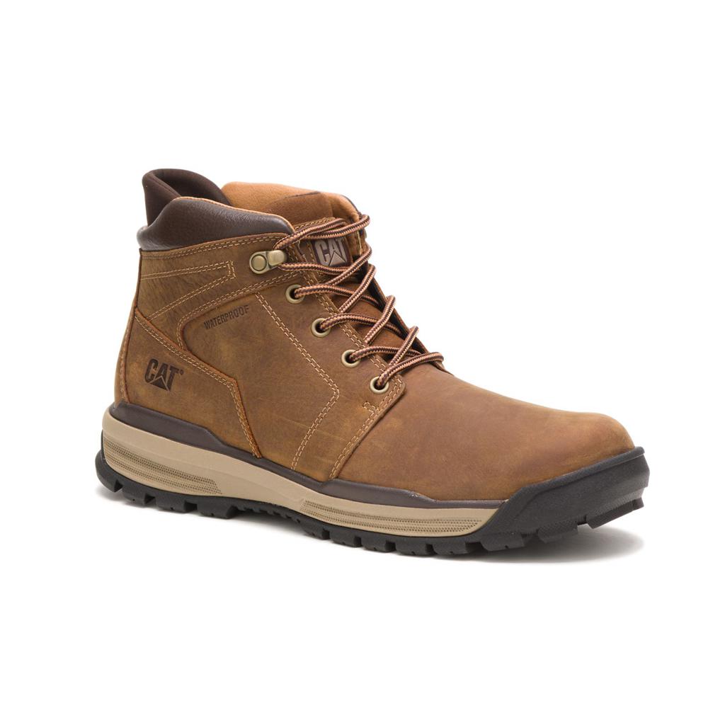 Caterpillar Cohesion Ice+ Waterproof Thinsulate™ Men's Casual Boots Brown  USA |  354106-ZAF