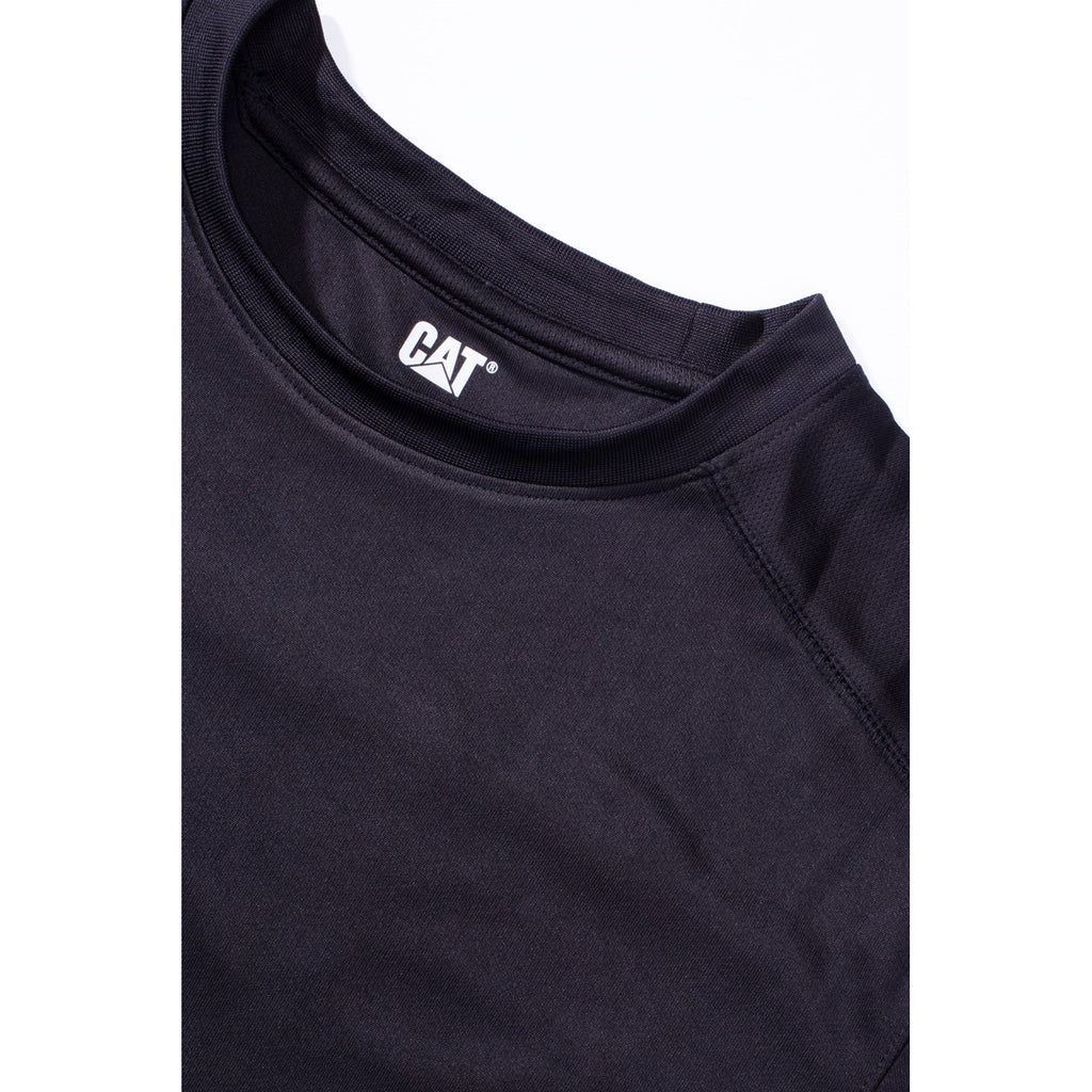 Caterpillar Coolmax Long Sleeve Men's Tee Shirts Black  USA |  162497-VGJ