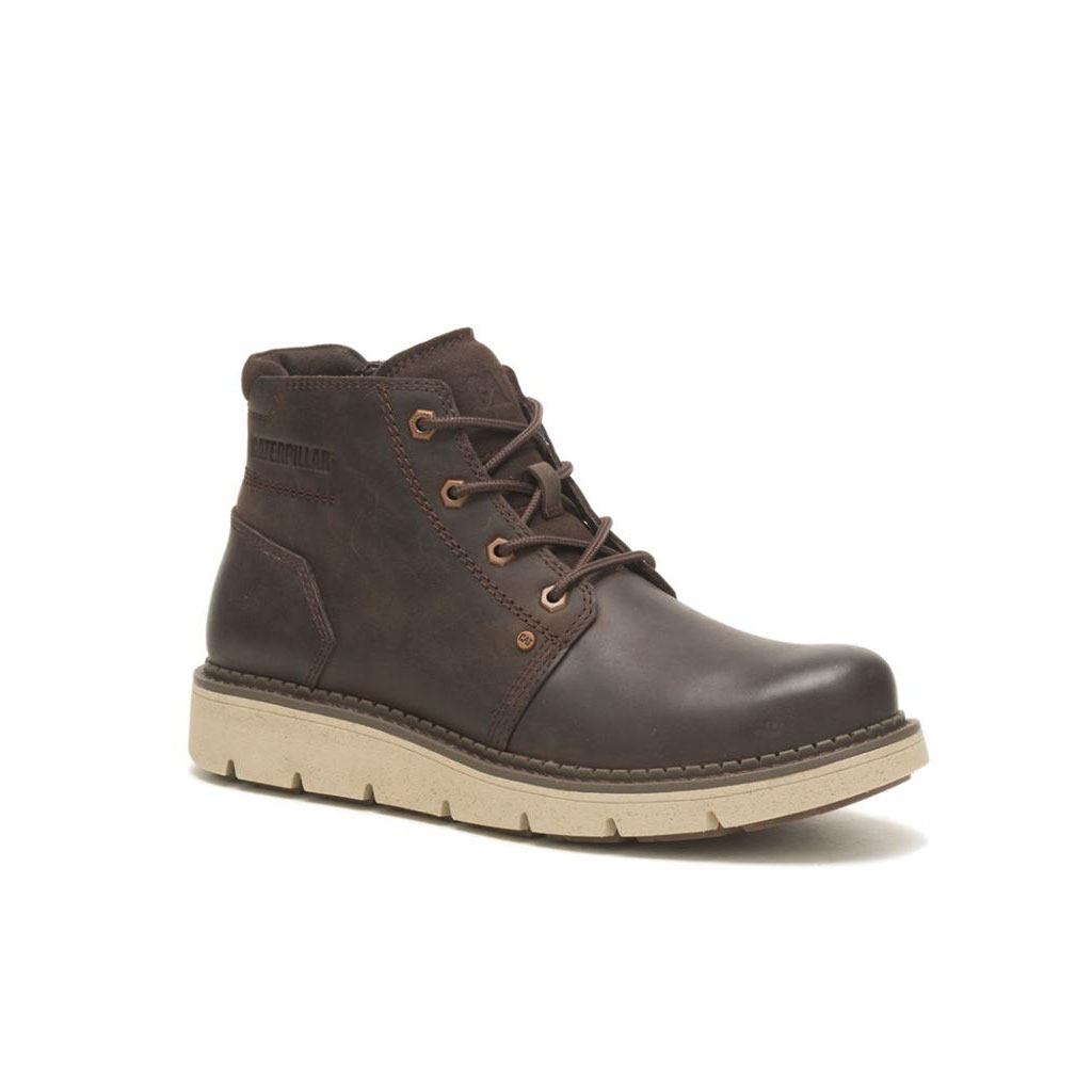 Caterpillar Covert Mid Waterproof Men's Casual Boots Demitasse Brown  USA |  271845-HEU