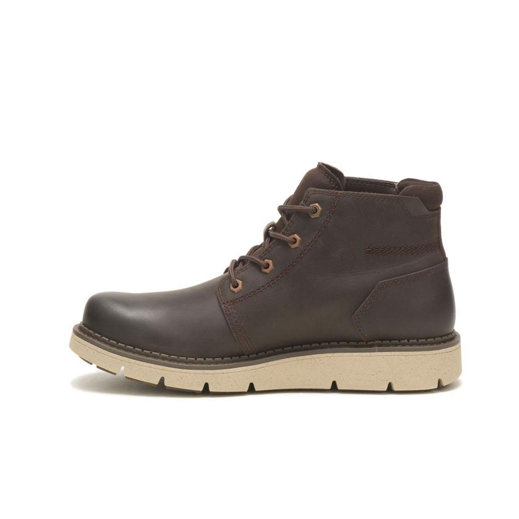 Caterpillar Covert Mid Waterproof Men's Casual Boots Demitasse Brown  USA |  271845-HEU