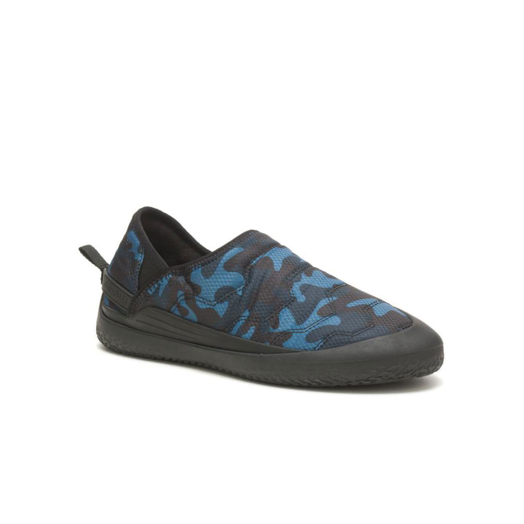 Caterpillar Crossover Men's Slip Ons Blue Camo  USA |  764908-LYA