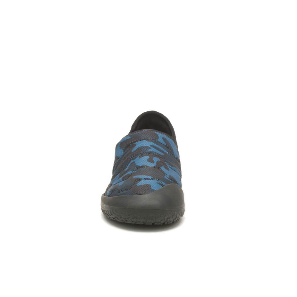 Caterpillar Crossover Men's Slip Ons Blue Camo  USA |  764908-LYA