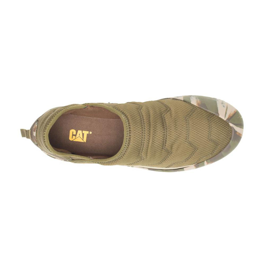 Caterpillar Crossover Men's Slip Ons Dark Olive  USA |  516039-GMV