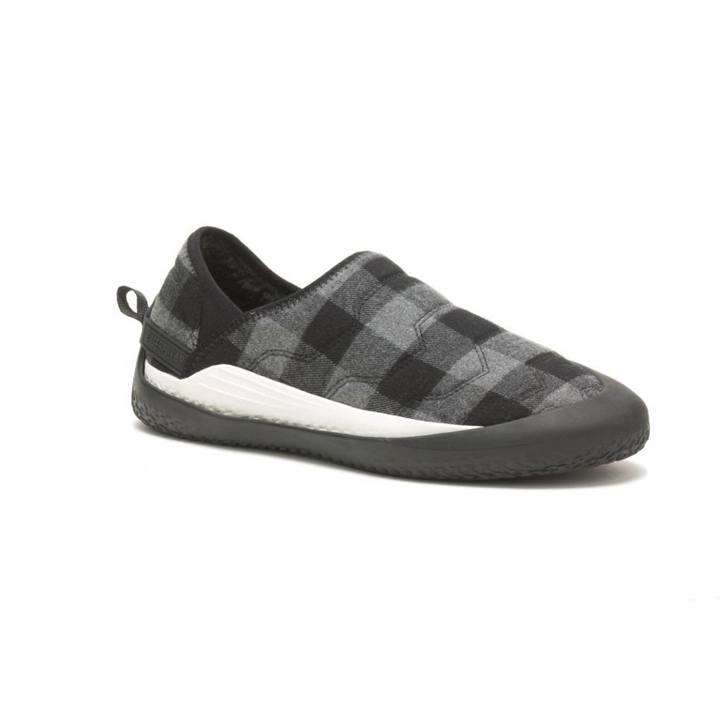 Caterpillar Crossover Men's Slip Ons Grey Plaid  USA |  706293-ZWD