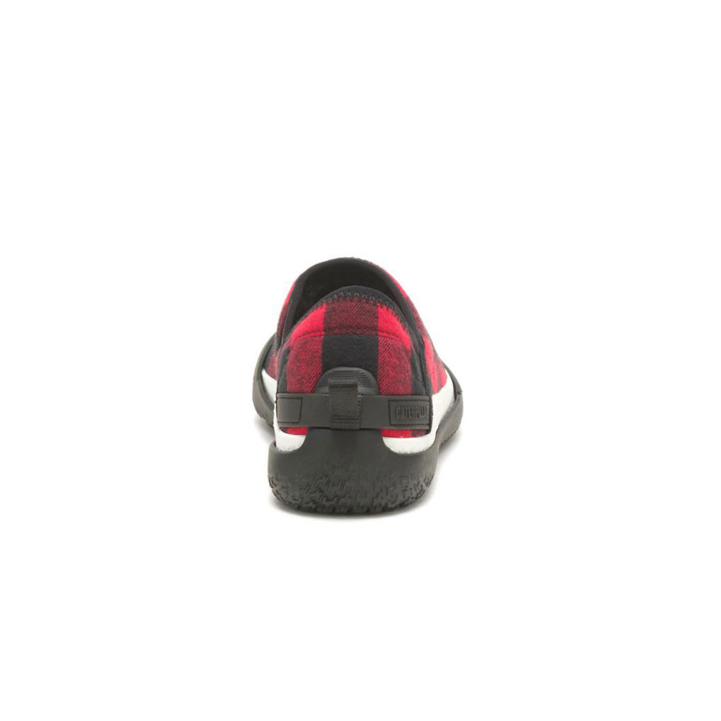 Caterpillar Crossover Men's Slip Ons Red Plaid  USA |  698123-JOX