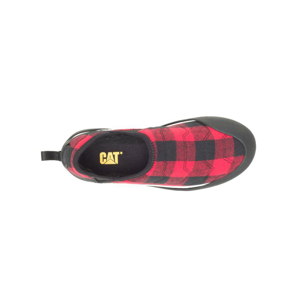 Caterpillar Crossover Men's Slip Ons Red Plaid  USA |  698123-JOX