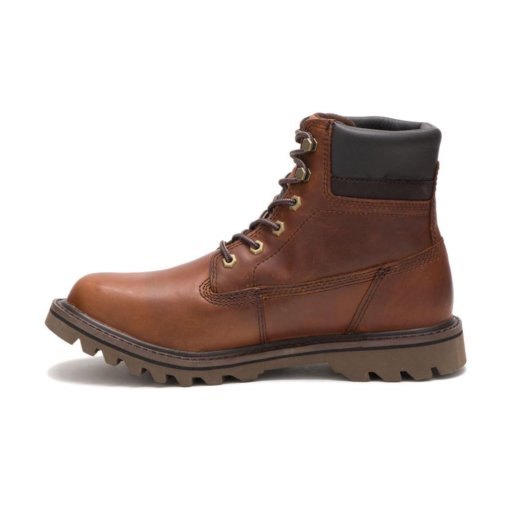 Caterpillar Deplete Waterproof Men's Work Boots Brown  USA |  395028-NSY