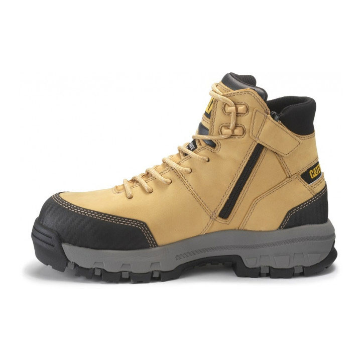 Caterpillar Device Waterproof Composite Men's Work Boots Honey Brown  USA |  794108-VIZ