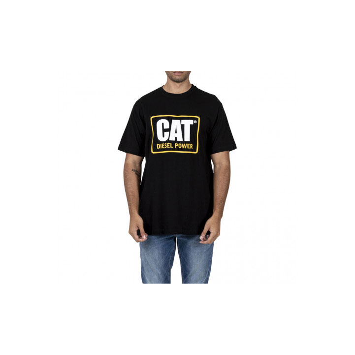 Caterpillar Diesel Power Men's Tee Shirts Black  USA |  321785-FSR