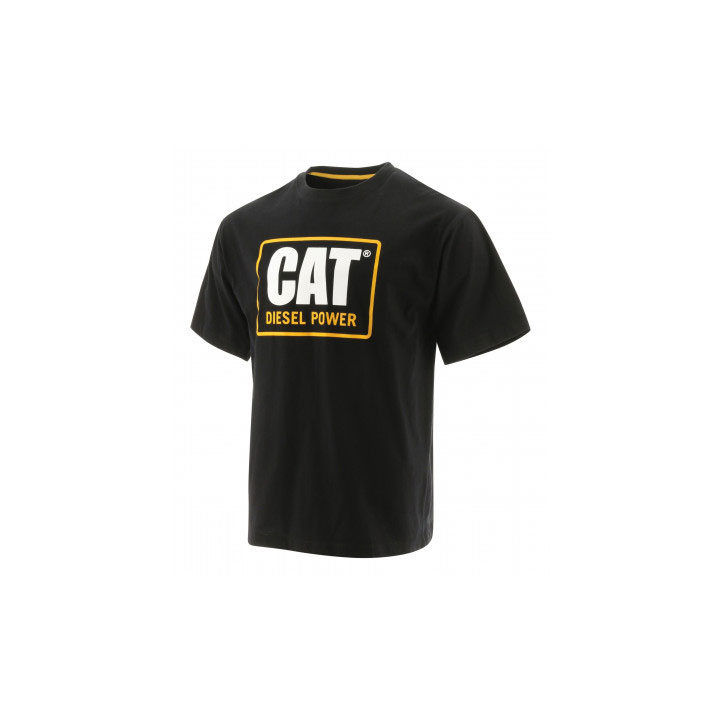 Caterpillar Diesel Power Men's Tee Shirts Black  USA |  321785-FSR