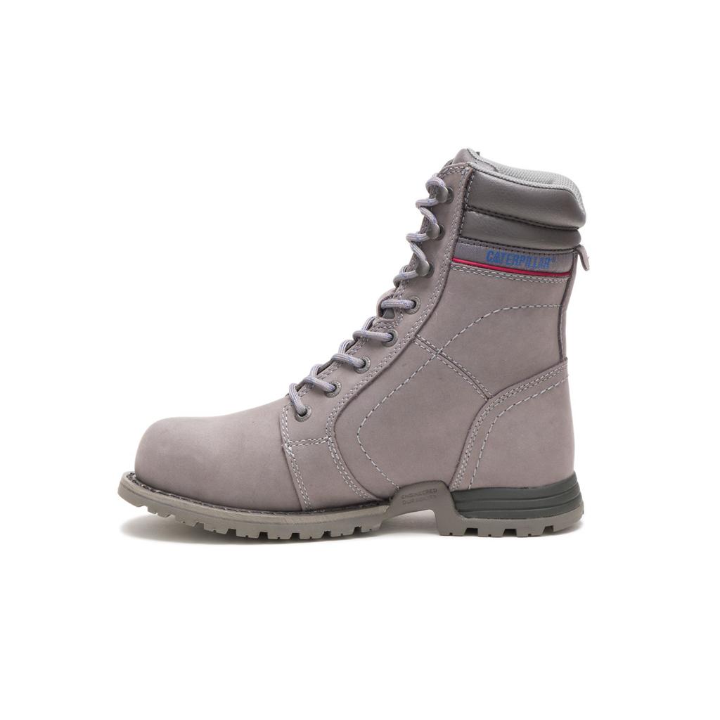 Caterpillar Echo Waterproof Steel Toe Women's Work Boot Grey  USA |  604532-UVL