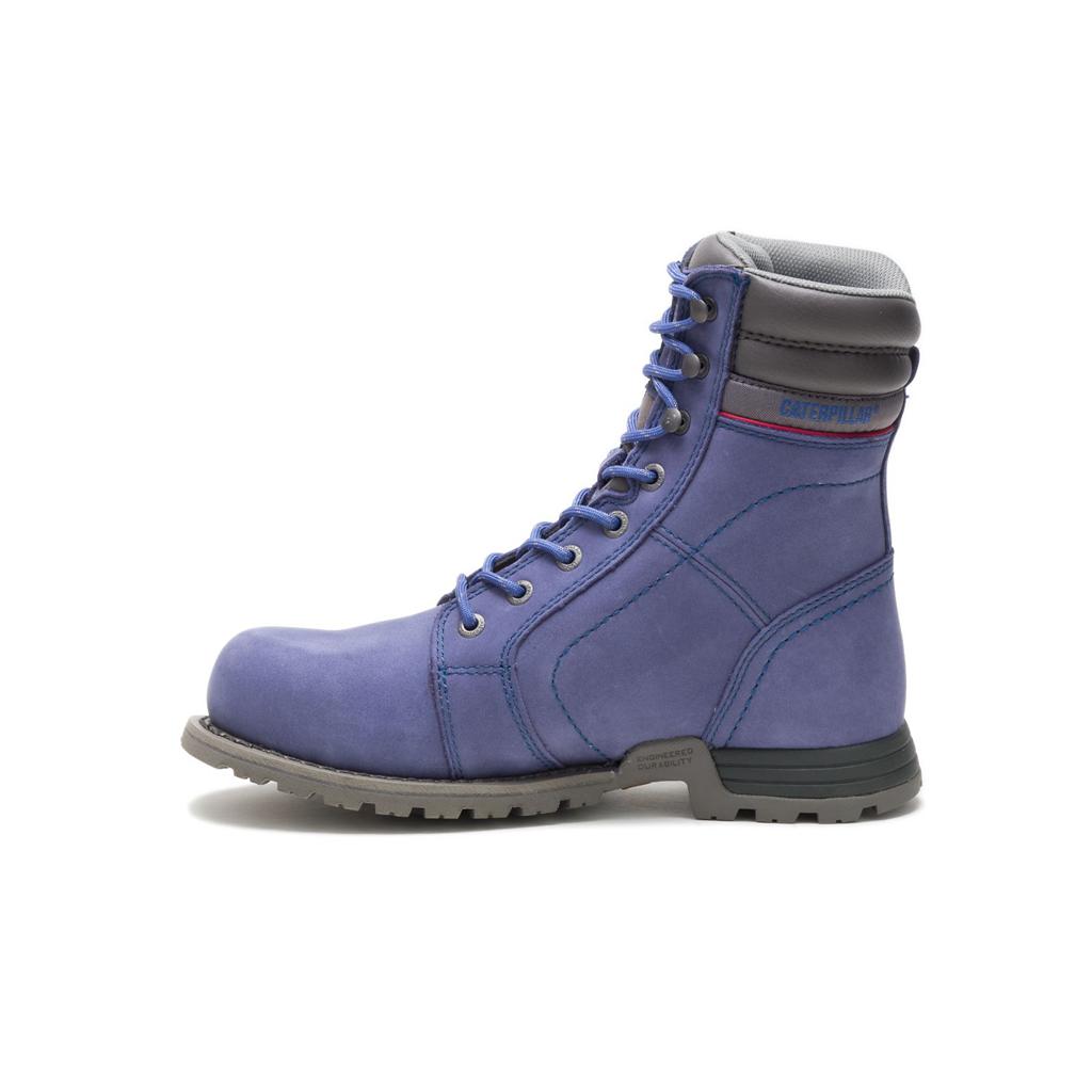 Caterpillar Echo Waterproof Steel Toe Women's Steel Toe Boots Purple  USA |  705169-TXV