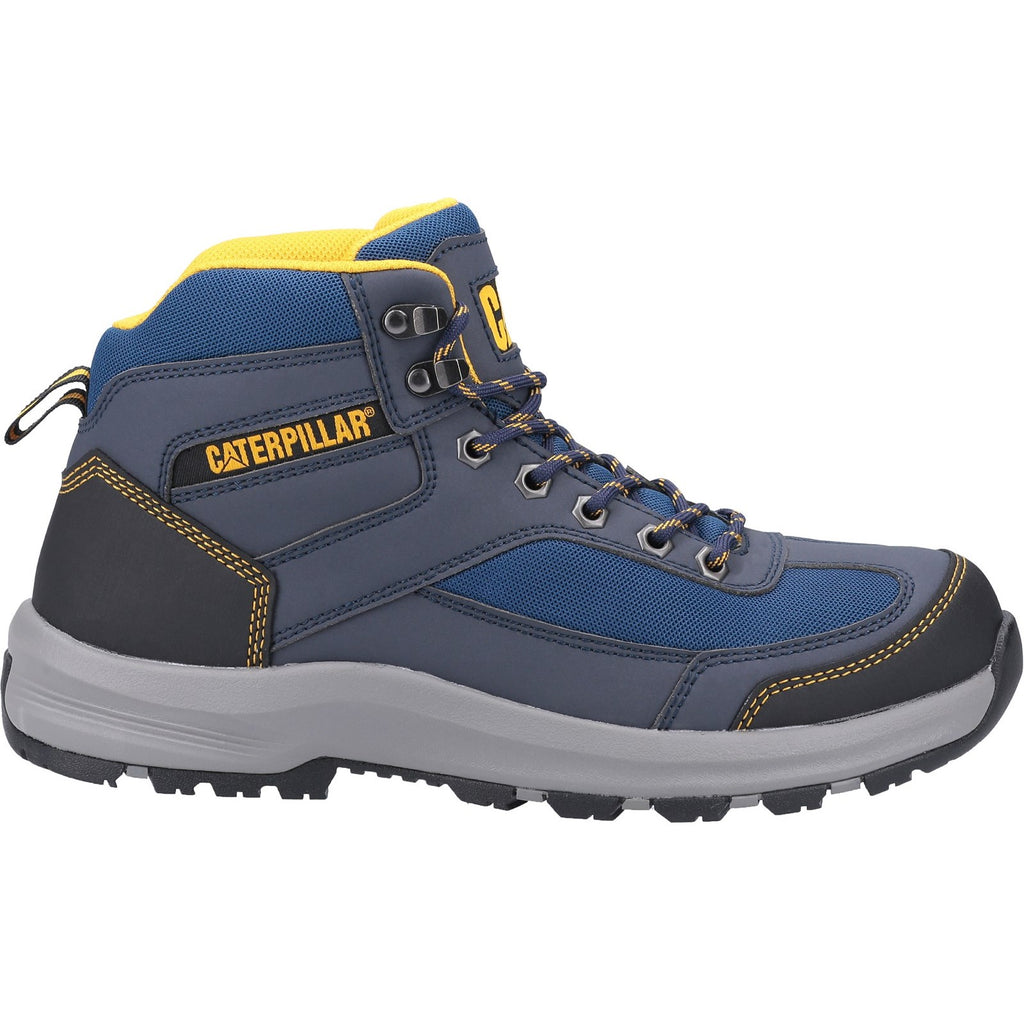 Caterpillar Elmore Mid Hiker S1 Men's Safety Boots Navy  USA |  473125-FML