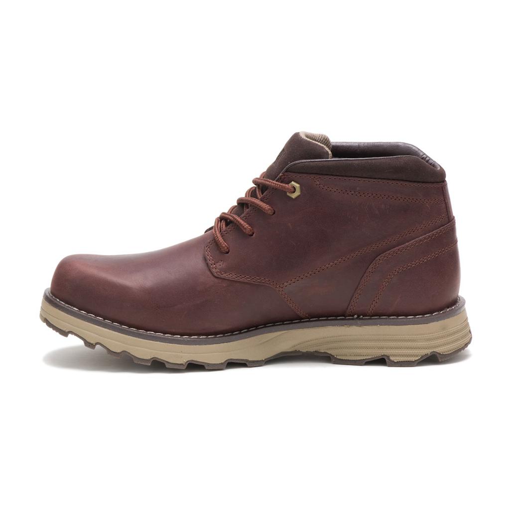 Caterpillar Elude Waterproof Men's Chukka Boots Brown  USA |  871963-LWG