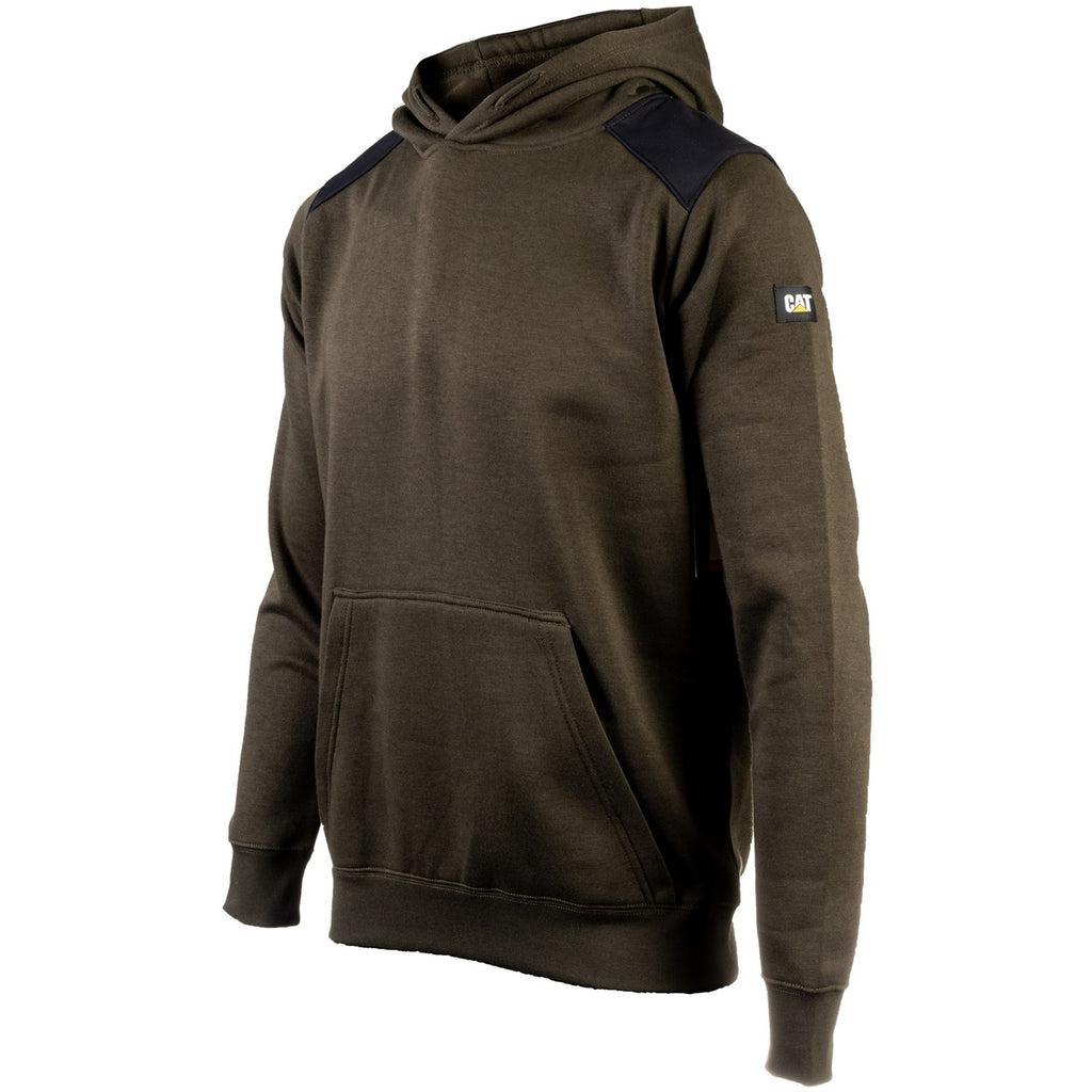 Caterpillar Essentials Hooded Army Moss Men's Sweatshirts Army Moss  USA |  893476-RST