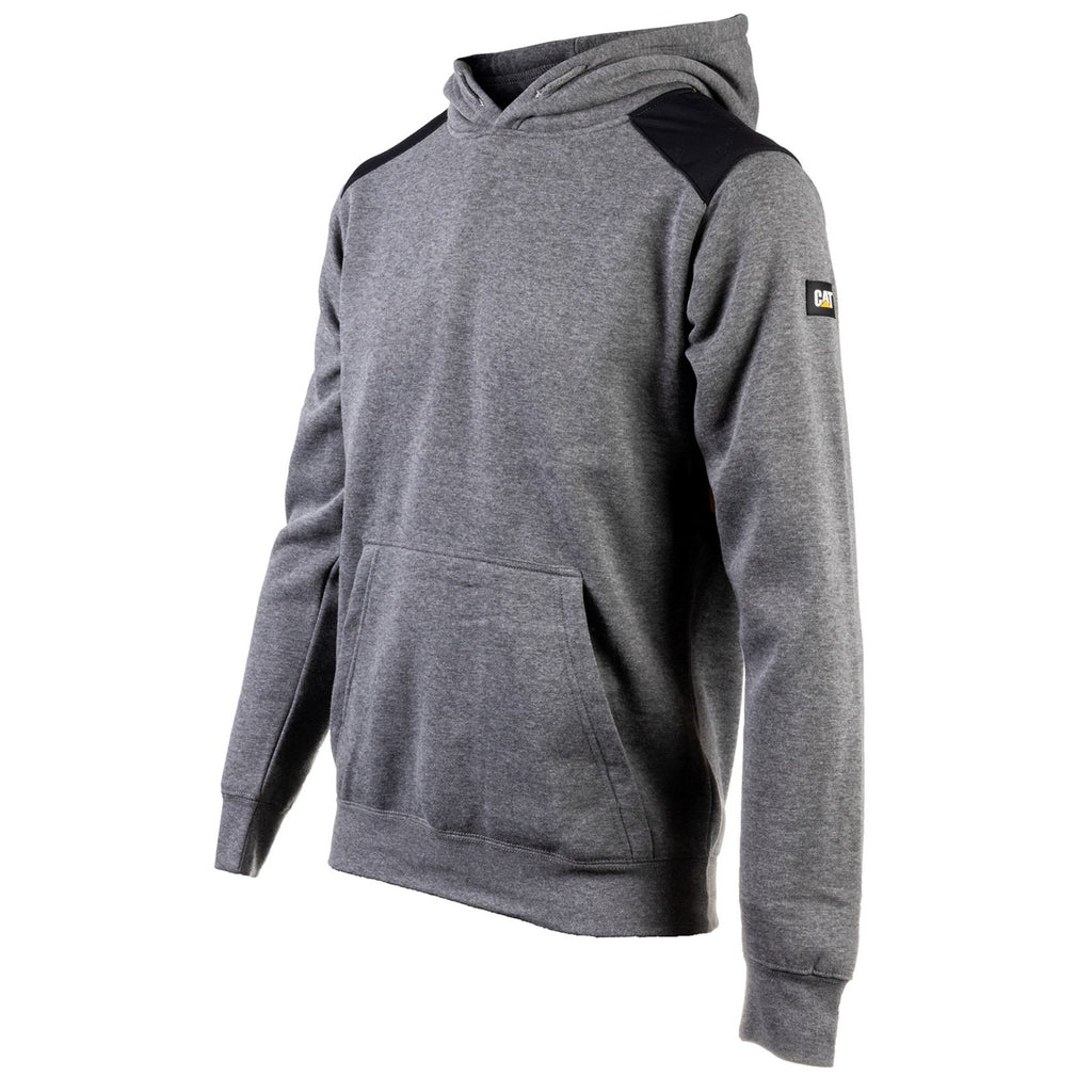 Caterpillar Essentials Hooded Heather Men's Sweatshirts Dark Heather Grey  USA |  754183-RTX