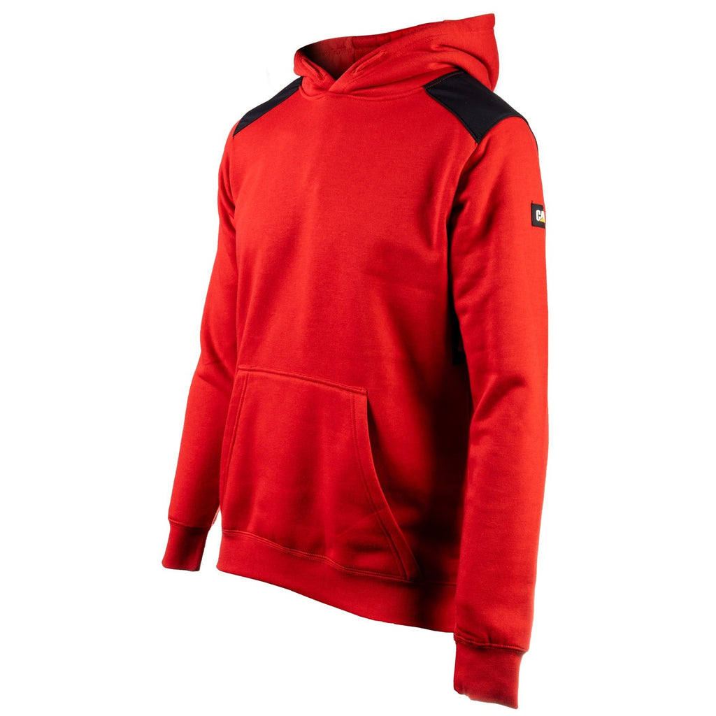 Caterpillar Essentials Hooded Men's Sweatshirts Hot Red  USA |  059726-NQJ