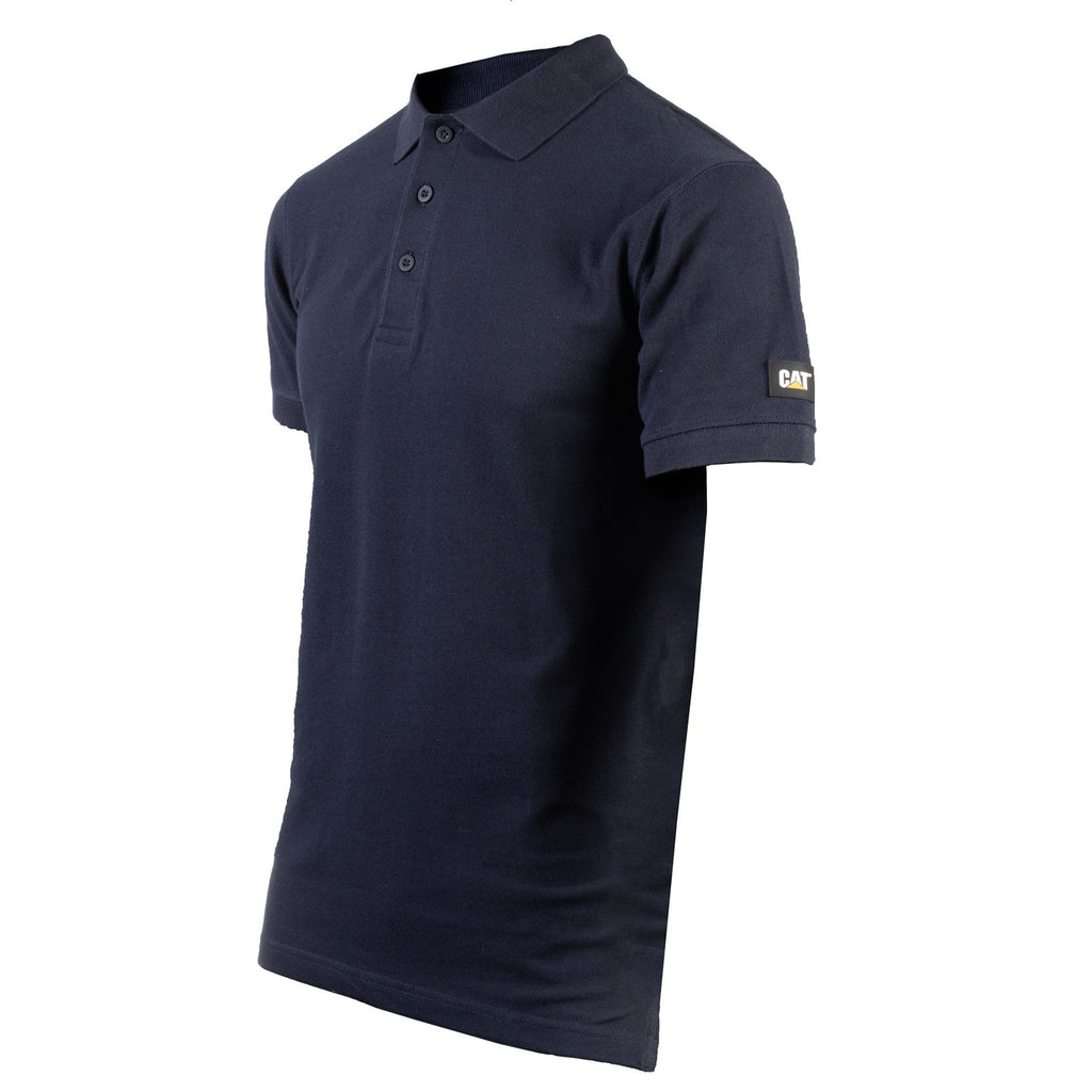 Caterpillar Essentials Men's Polo Shirts Navy  USA |  596348-LEG