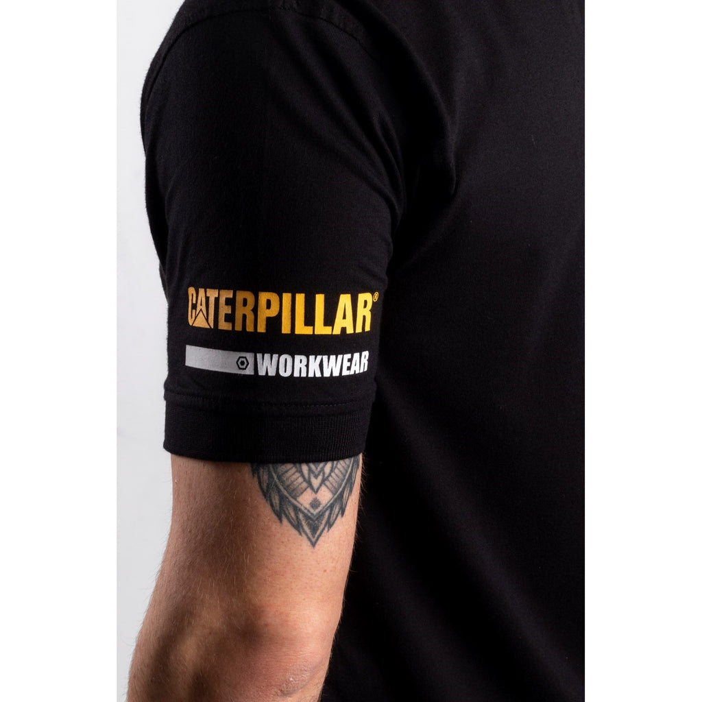 Caterpillar Essentials Polo Men's Polo Shirts Black  USA |  023986-MYL