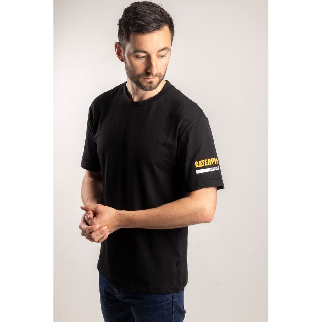 Caterpillar Essentials S/S Men's Tee Shirts Black  USA |  926478-XML