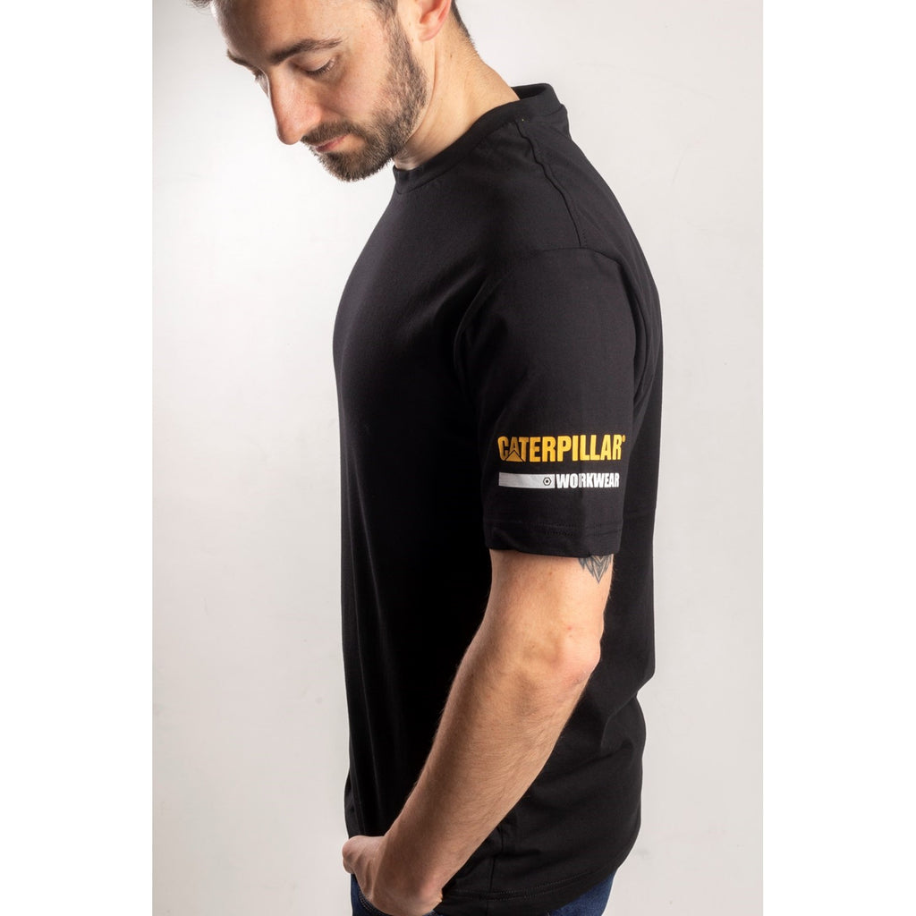 Caterpillar Essentials S/S Men's Tee Shirts Black  USA |  926478-XML