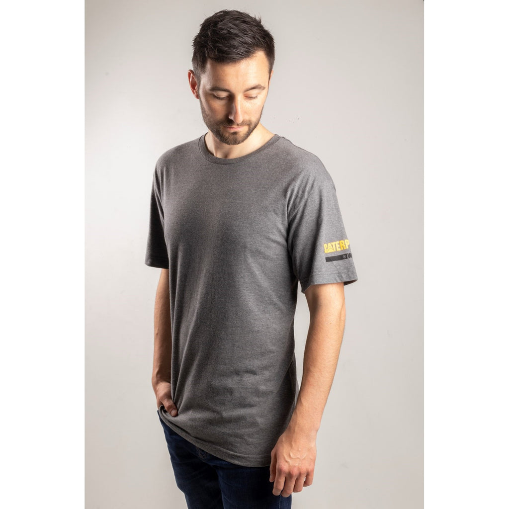 Caterpillar Essentials S/S Men's Tee Shirts Dark Grey  USA |  986510-CXL