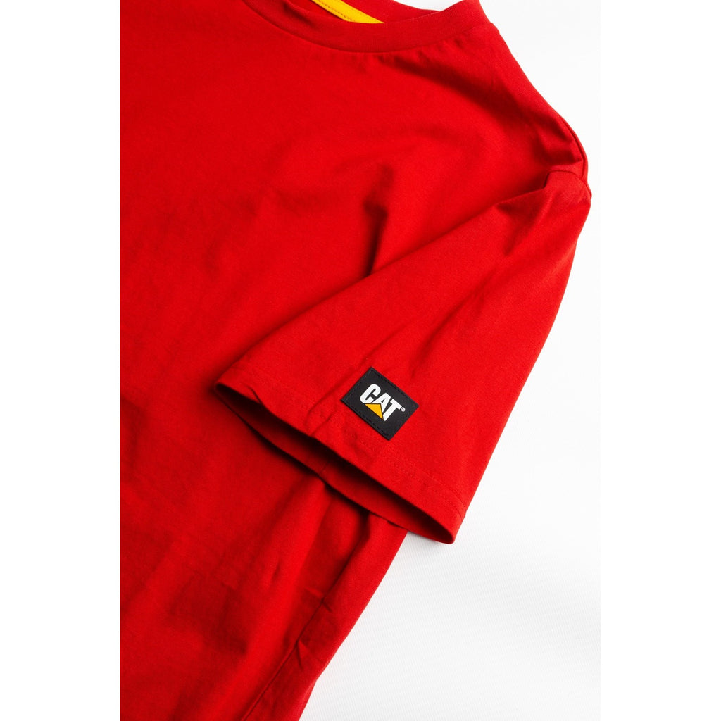 Caterpillar Essentials Short-Sleeve Men's Tee Shirts Hot Red  USA |  125897-ZXY