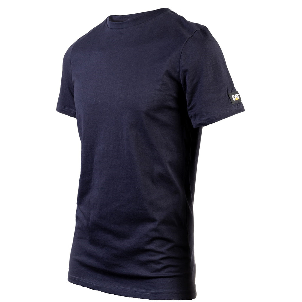 Caterpillar Essentials Short-Sleeve Men's Tee Shirts Navy  USA |  207684-GBS