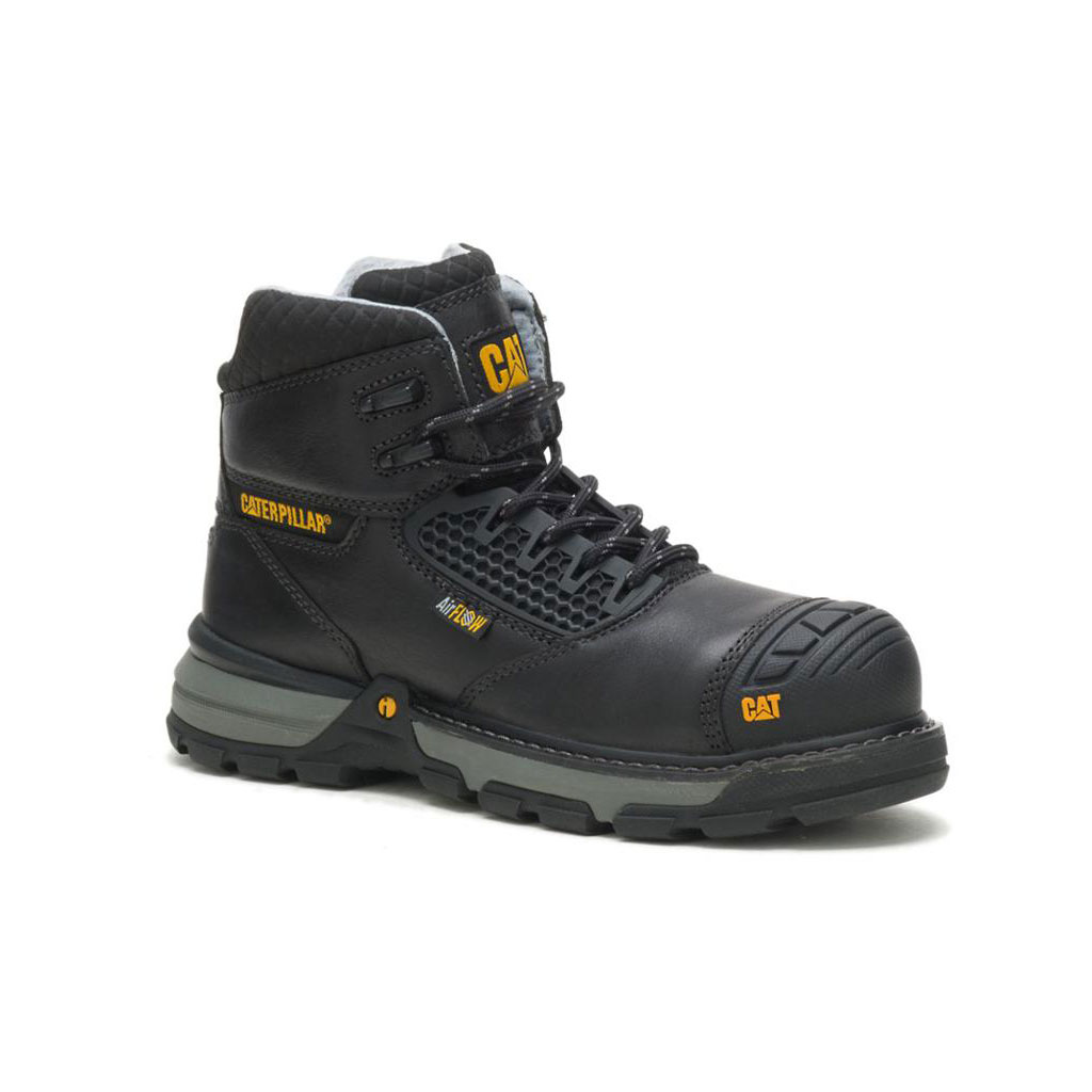 Caterpillar Excavator Superlite Cool Carbon Composite Toe Women's Work Boot Black  USA |  253970-NRB