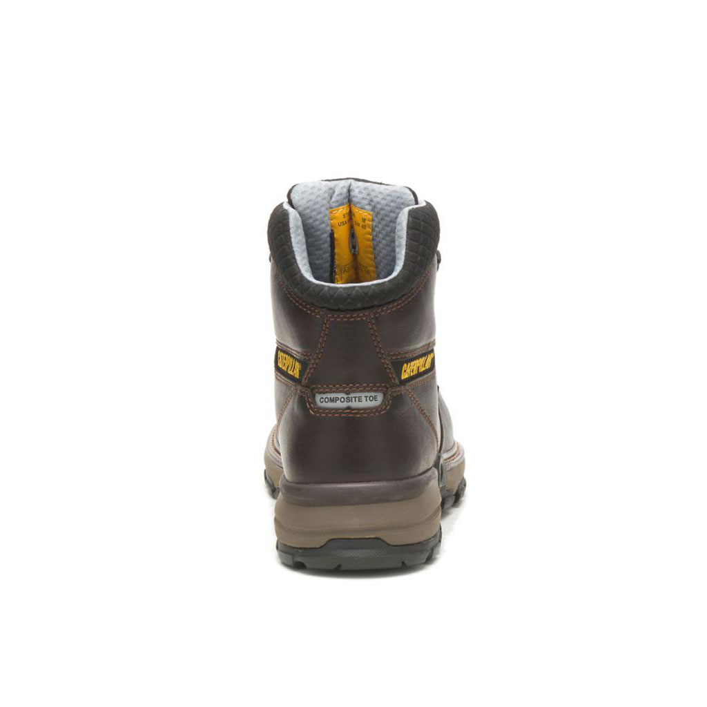 Caterpillar Excavator Superlite Cool Carbon Composite Toe Men's Work Boots Dark Brown  USA |  391258-BDI