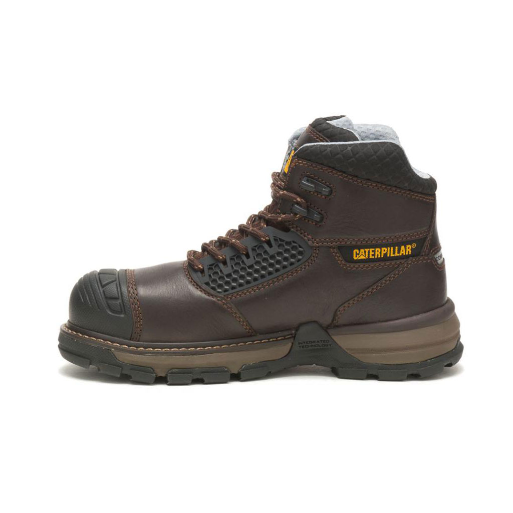 Caterpillar Excavator Superlite Cool Carbon Composite Women's Work Shoes Dark Brown  USA |  471096-TWB