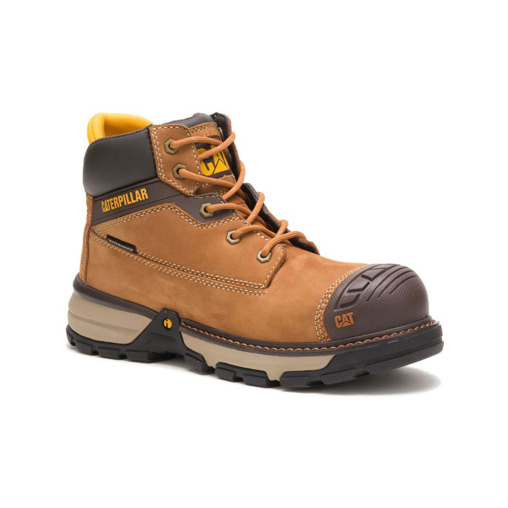 Caterpillar Excavator Superlite Waterproof Carbon Composite Women's Work Shoes Sudan Brown  USA |  054782-XQC