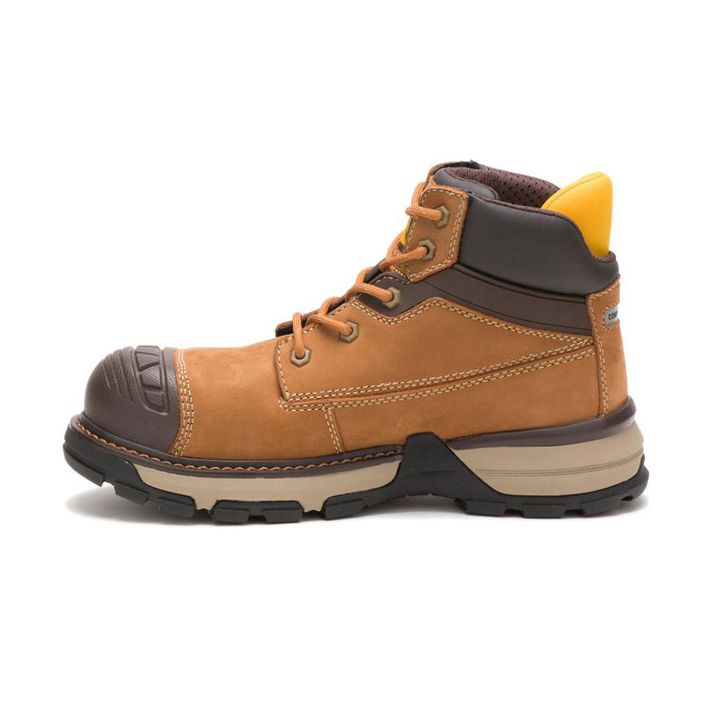 Caterpillar Excavator Superlite Waterproof Carbon Composite Women's Work Shoes Sudan Brown  USA |  054782-XQC