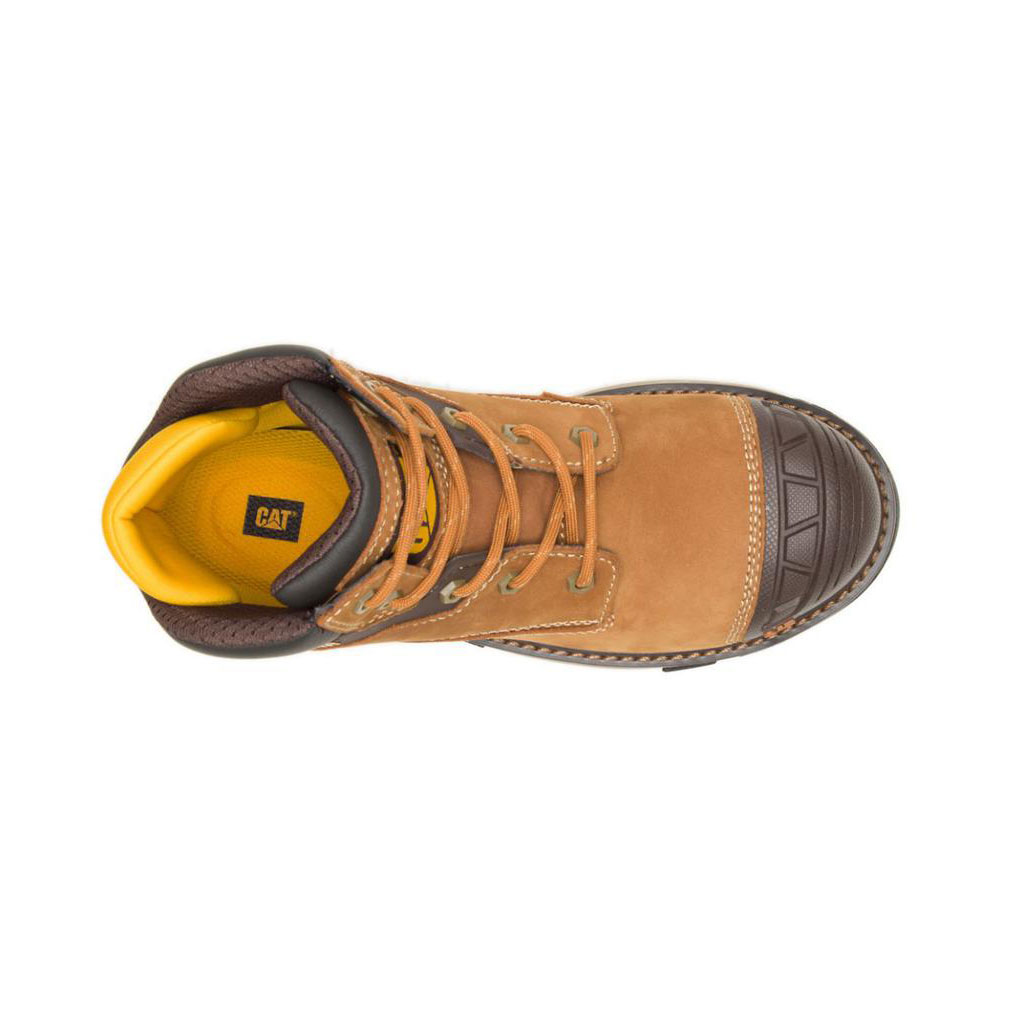 Caterpillar Excavator Superlite Waterproof Carbon Composite Women's Work Shoes Sudan Brown  USA |  054782-XQC