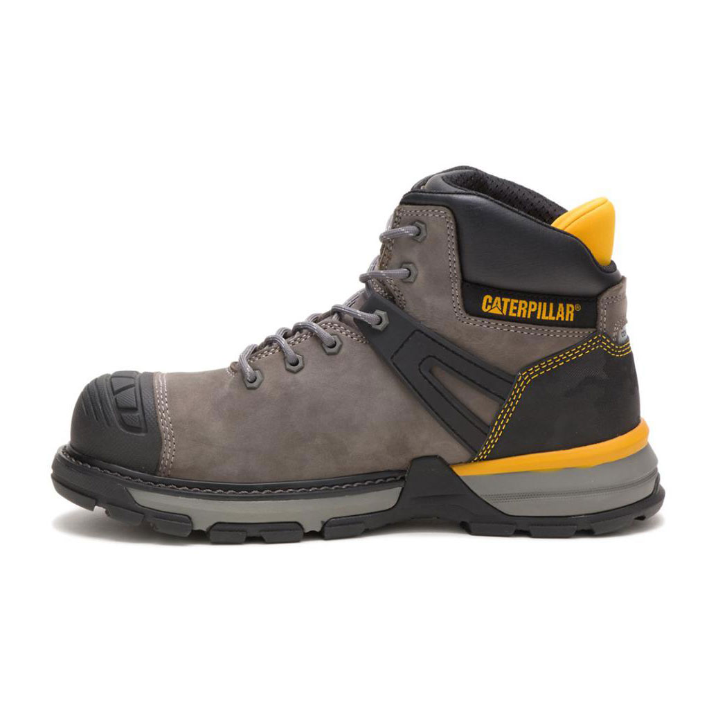 Caterpillar Excavator Superlite Waterproof Carbon Composite Toe Men's Work Boots Pewter Grey  USA |  152489-OZS