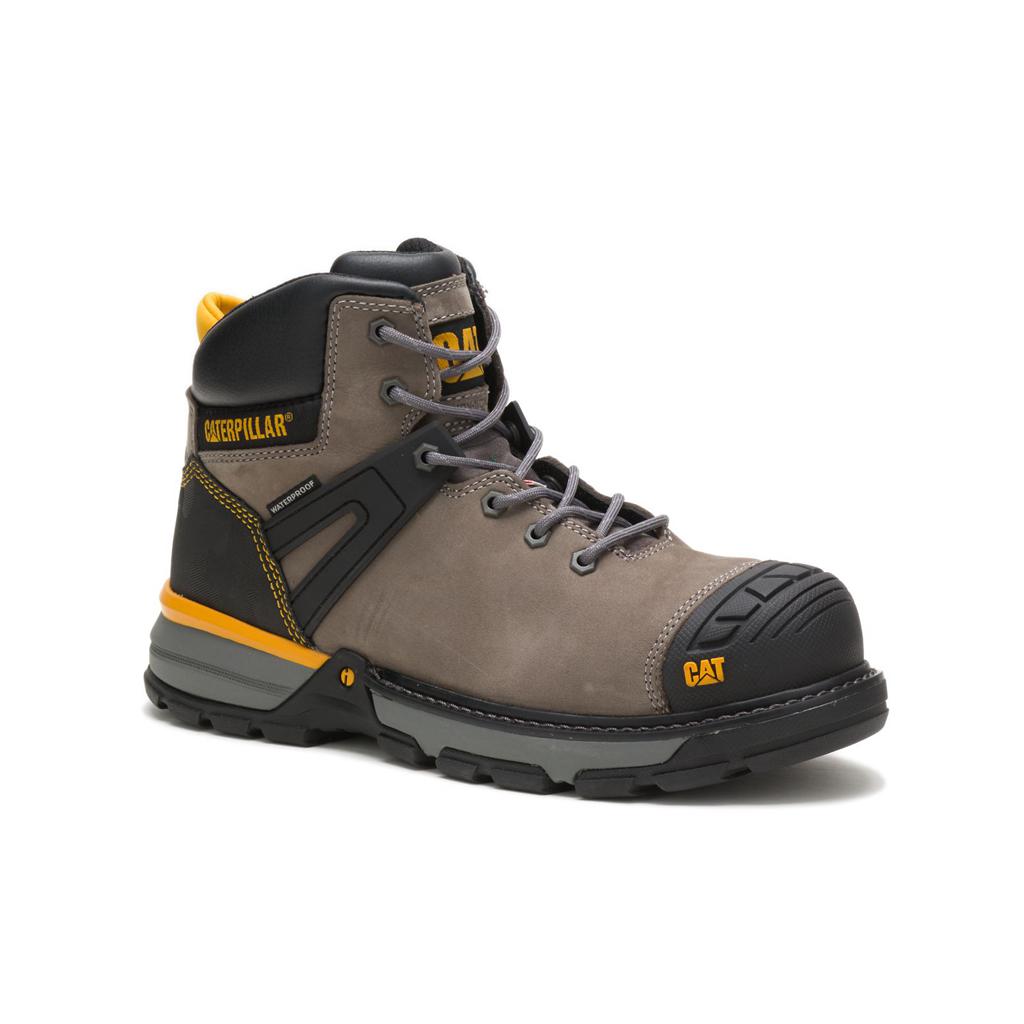 Caterpillar Excavator Superlite Waterproof Nano Toe Csa Men's Work Boots Brown  USA |  410728-TOB